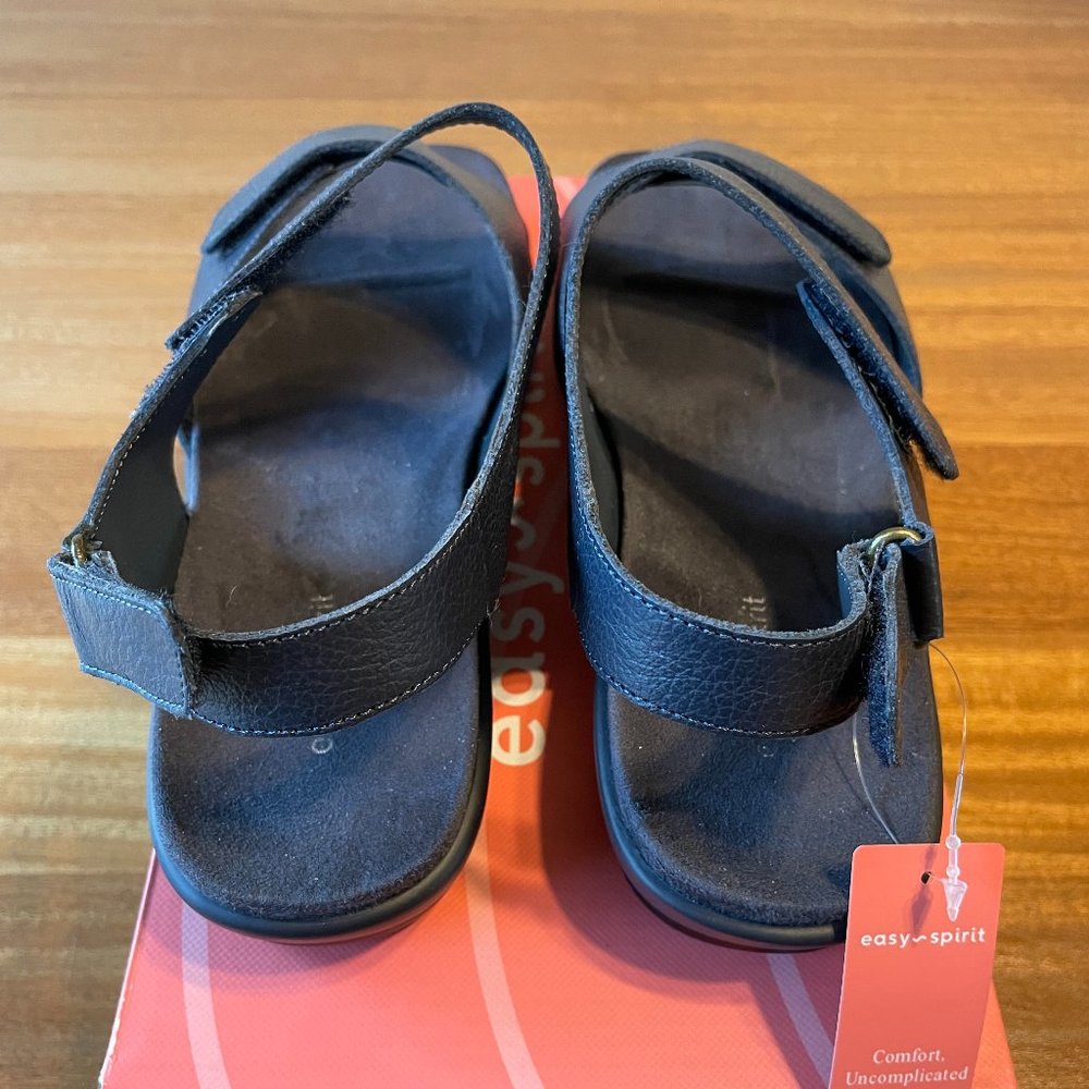 NIB Easy Spirit “Eshartwell” Navy Blue 9W Sandals, Summer Comfort Travel Wedding - Picture 5 of 12